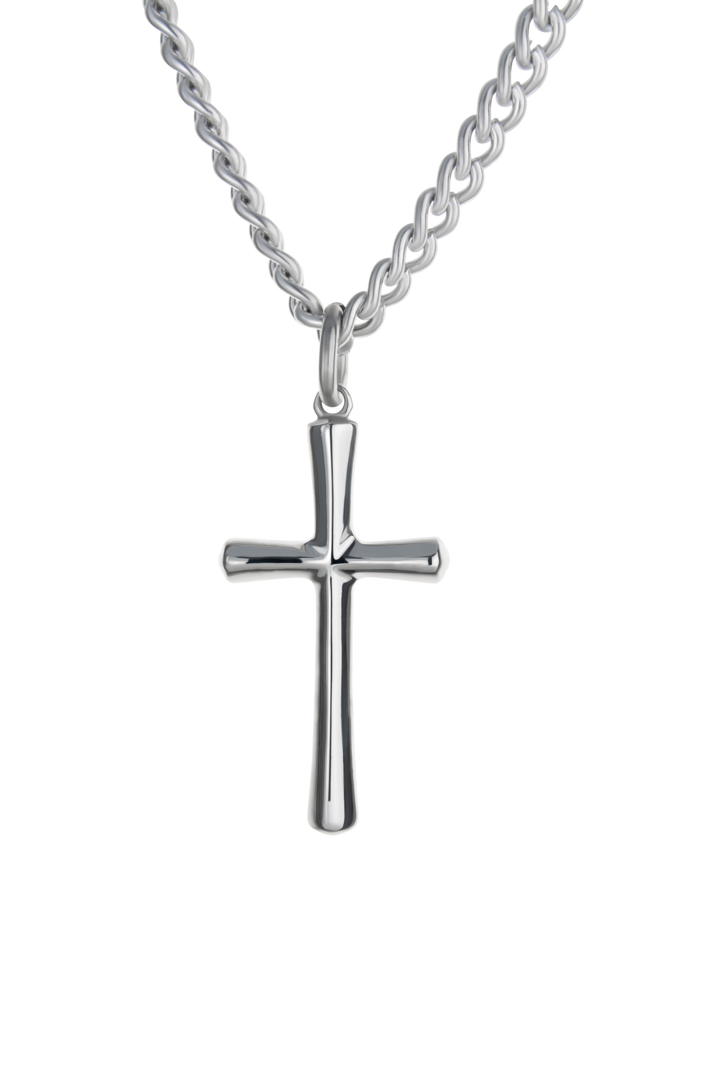 faith-hope-love-cross-1-corinthians-13-13.jpg Men's Stainless Faith, Hope, Love Cross Necklace with 1 Corinthians 13:13