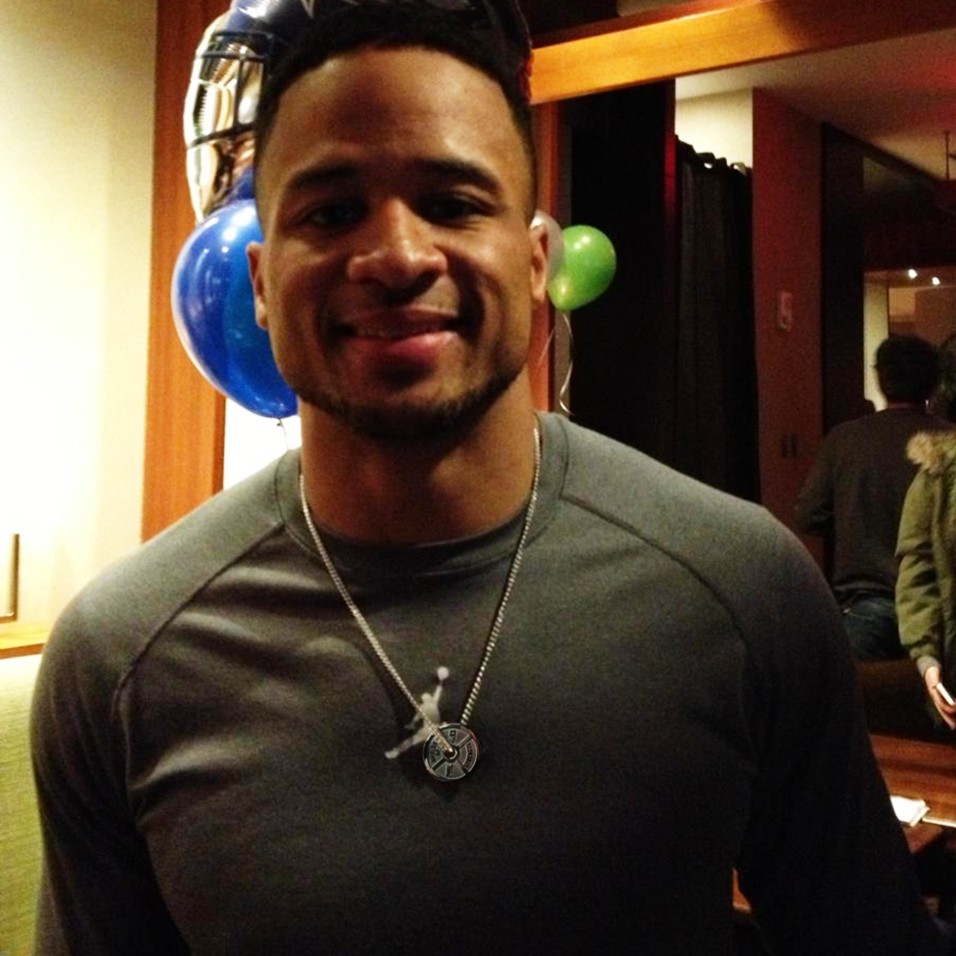 Sea Hawks Player Wearing Shields Of Strength